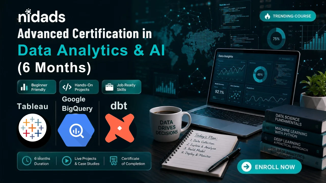 Advanced Certification in Data Analytics & AI